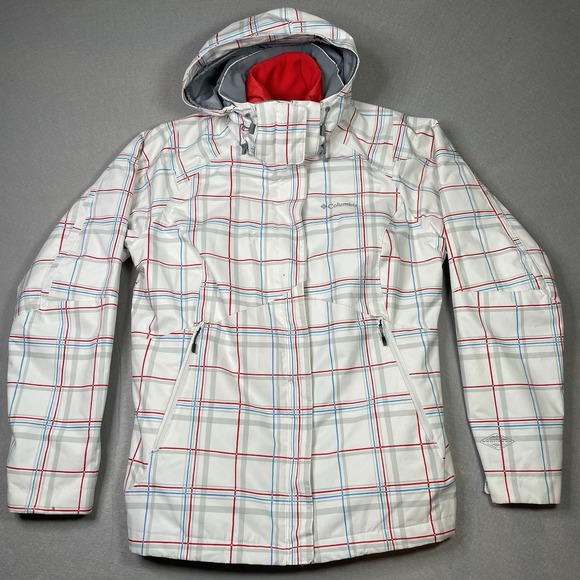 Columbia Jackets & Blazers - Columbia Sportswear Company Jacket Large White and Red Fleece Lined women